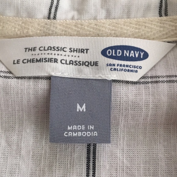 Old Navy Linen Button-Down - Picture 2 of 2